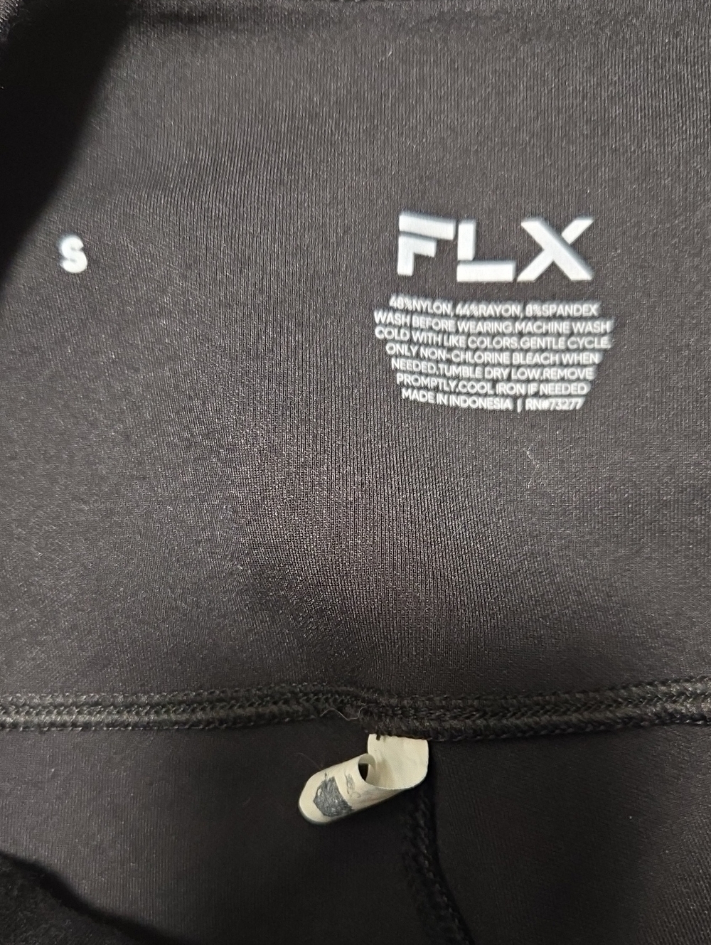FLX Front Slit Flare Pants in Black Small